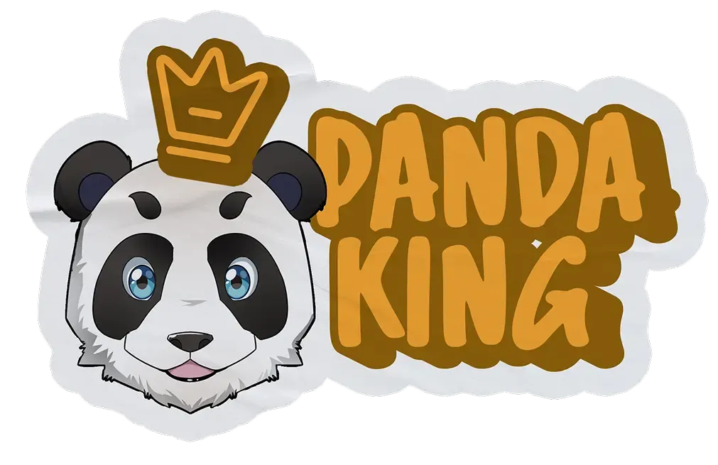 A panda king sticker