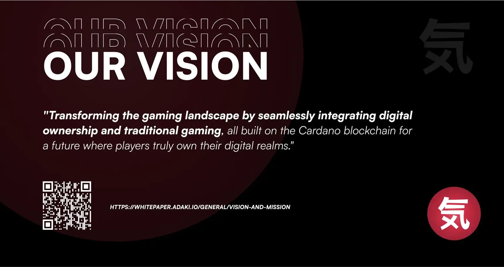 A social post showing the Vision of Adaki